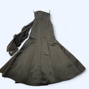 Vtg Y2K Scott McClintock Mermaid Strapless Prom Dress Sz 4